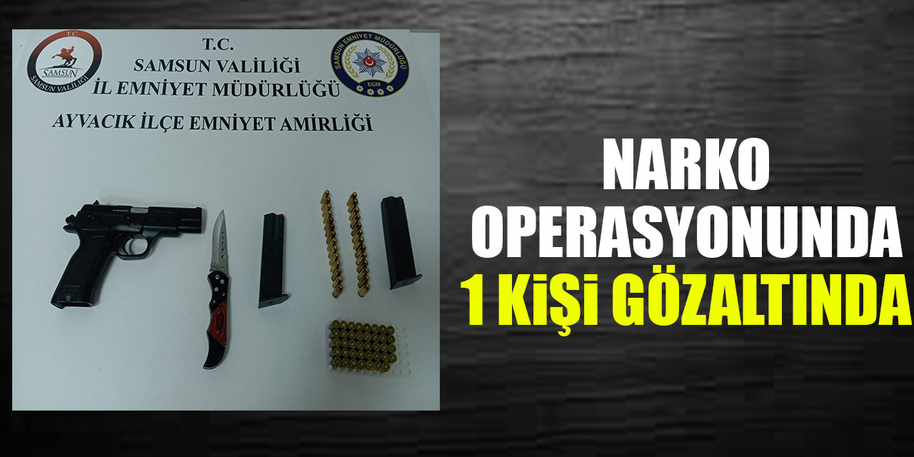 Narko Operasyonunda 1 Kişi Gözaltında