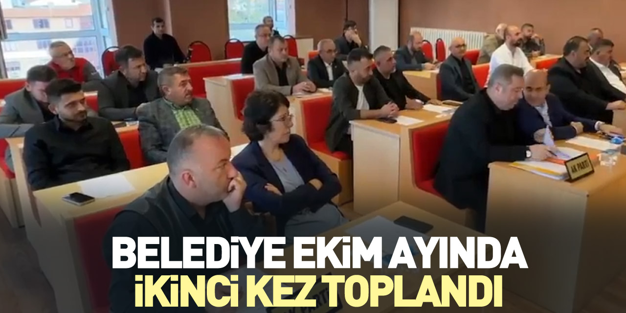 Belediye Ekim Ayında İkinci Kez Toplandı