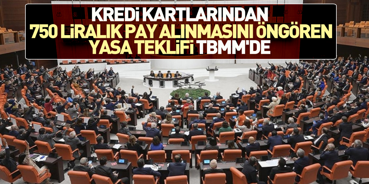 Kredi kartlarından 750 liralık pay alınmasını öngören yasa teklifi TBMM'de