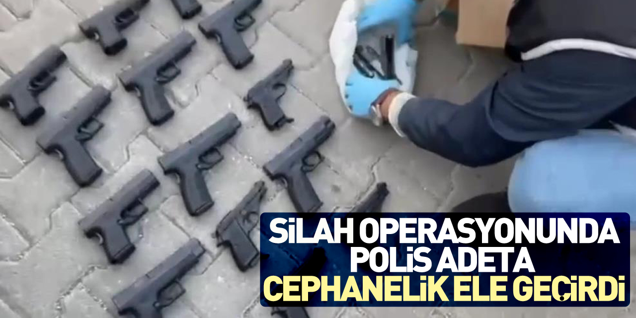 Polis adeta cephanelik ele geçirdi