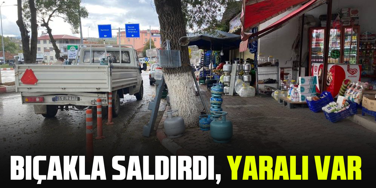 Bıçakla saldırdı, Yaralı var