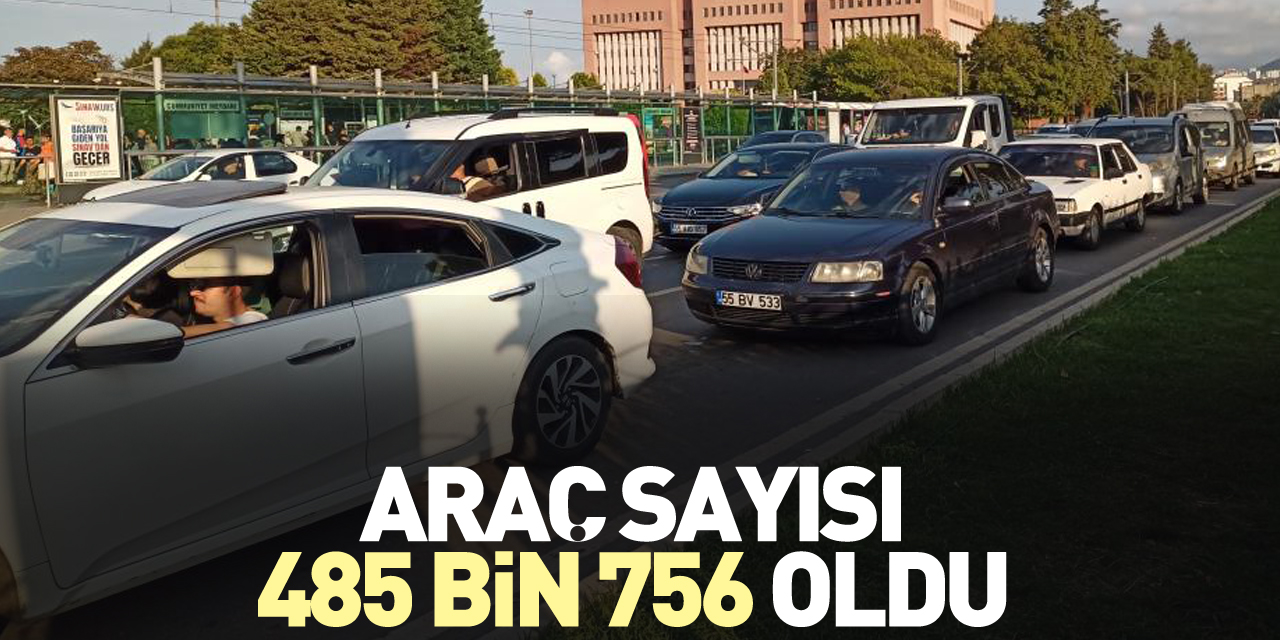 Araç sayısı 485 bin 756 oldu