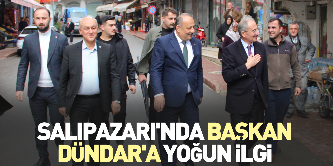 Salıpazarı'nda Başkan Dündar'a yoğun ilgi