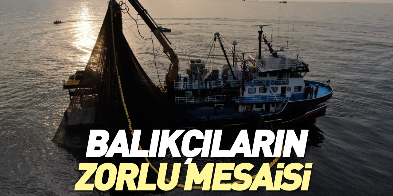 Balıkçıların zorlu mesaisi SÜRÜYOR