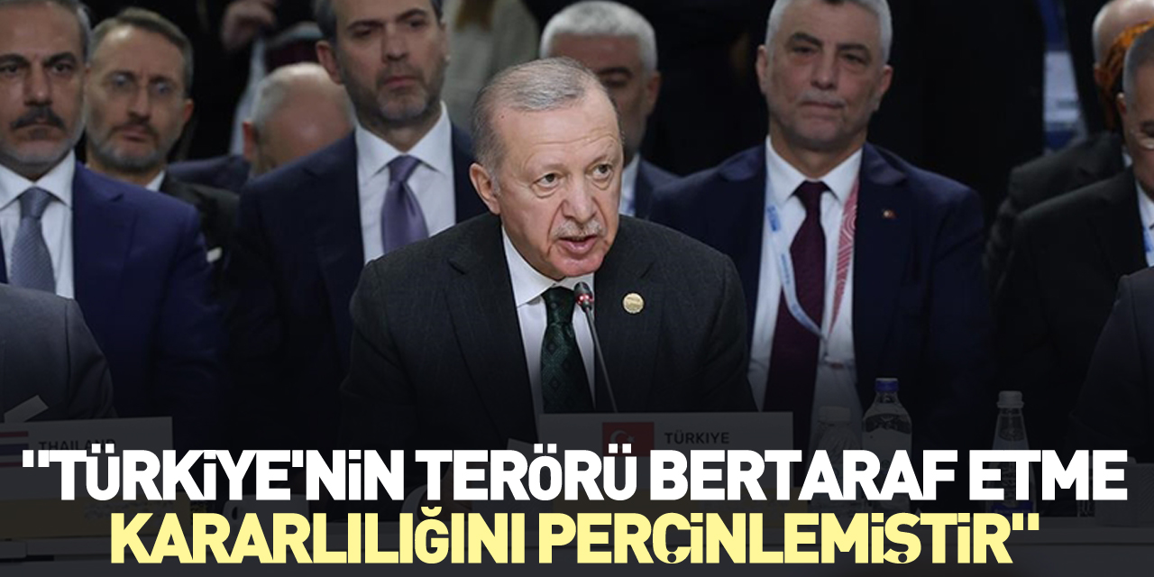 "Türkiye'nin terörü bertaraf etme kararlılığını perçinlemiştir"