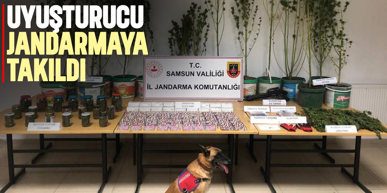 UYUŞTURUCU JANDARMAYA TAKILDI