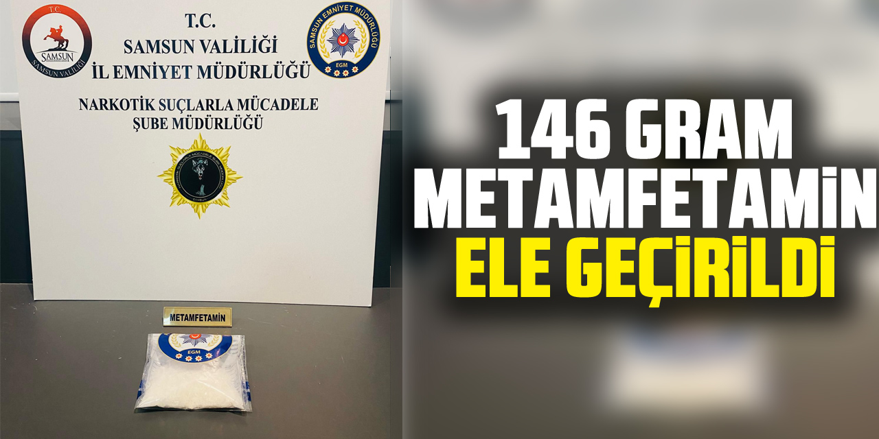 146 Gram Metamfetamin Ele Geçirildi