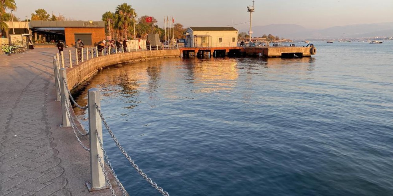 Bağırarak denize atladı