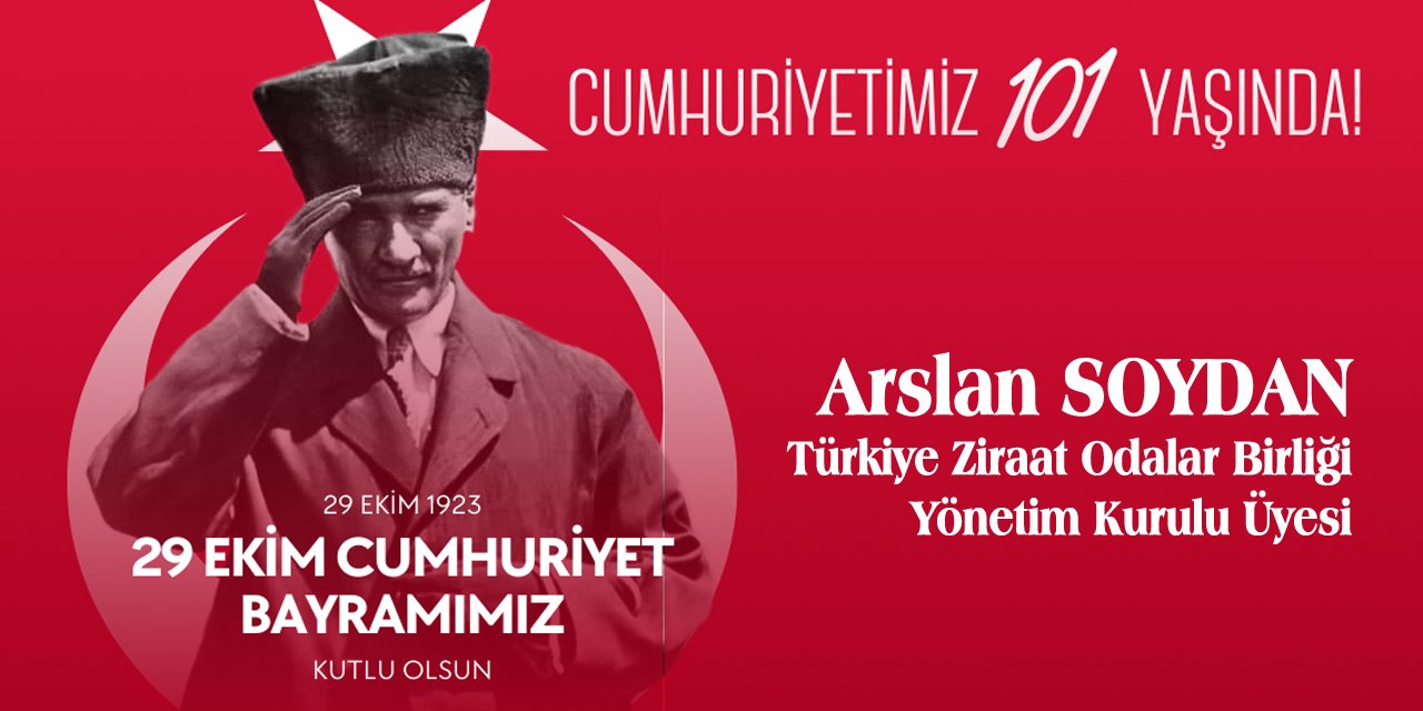 Türkiye Ziraat Odaları Birliği Yönetim Kurulu Üyesi Arslan Soydan