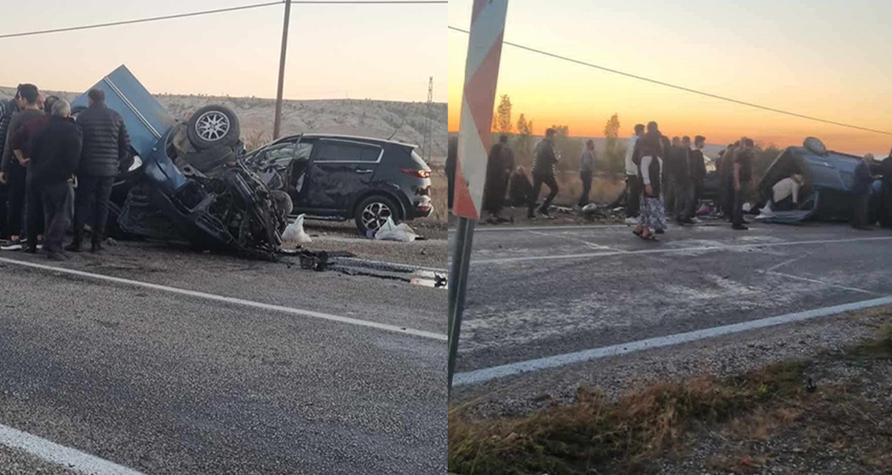 Çorum’da hafif ticari araç ile otomobil çarpıştı