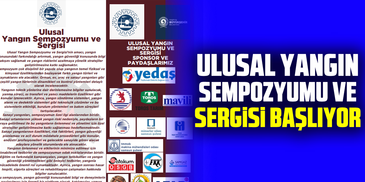 Ulusal Yangın Sempozyumu ve Sergisi Başlıyor