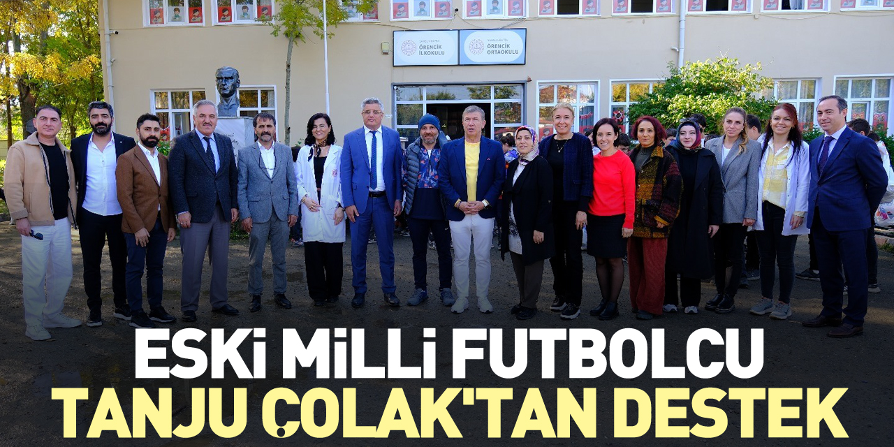 Eski milli futbolcu Tanju Çolak'tan destek