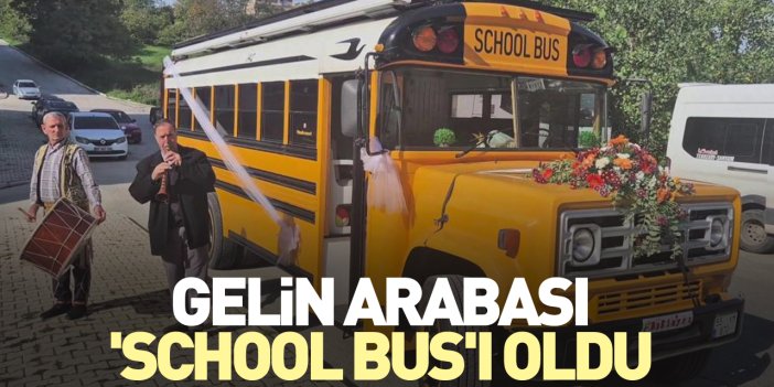 Gelin arabası 'School Bus'ı oldu