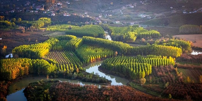 Melen Çayı Mevsim Rengini Aldı