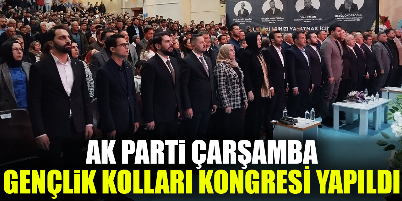 AK PARTİ ÇARŞAMBA GENÇLİK KOLLARI KONGRESİ YAPILDI