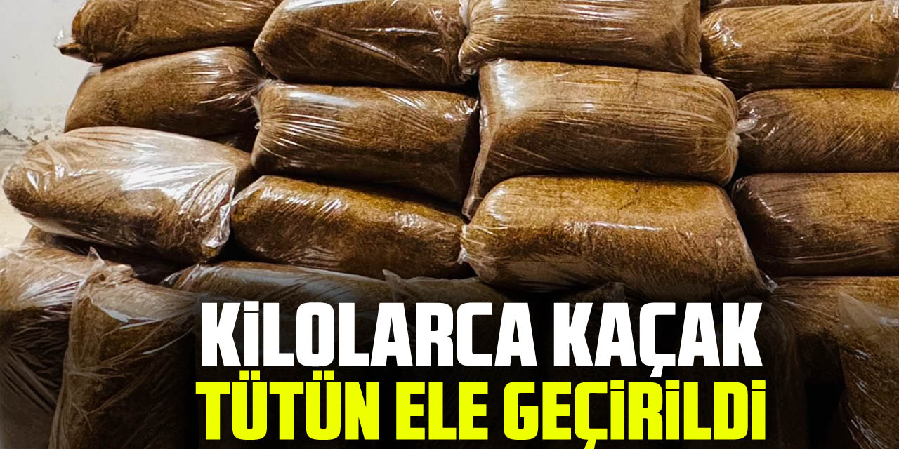 Kilolarca Kaçak Tütün ele geçirildi