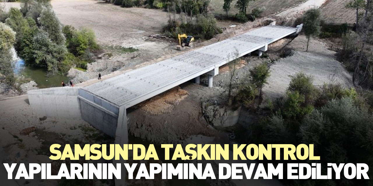 Taşkın kontrol yapılarının yapımına devam ediliyor