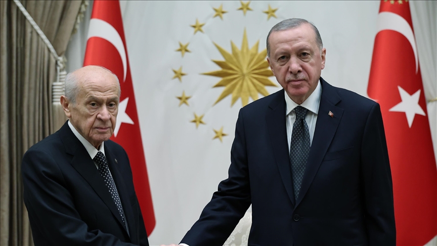 Cumhurbaşkanı Erdoğan, Bahçeli'yi kabul etti