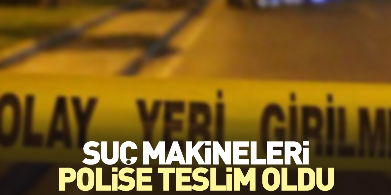 Suç makineleri polise teslim