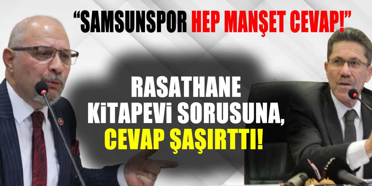 Rasathane kitapevi sorusuna, cevap şaşırttı!