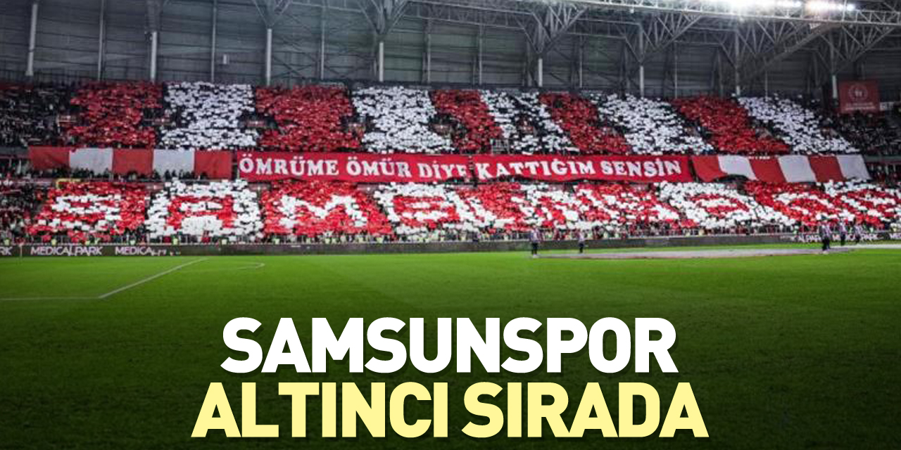 Samsunspor, altıncı sırada