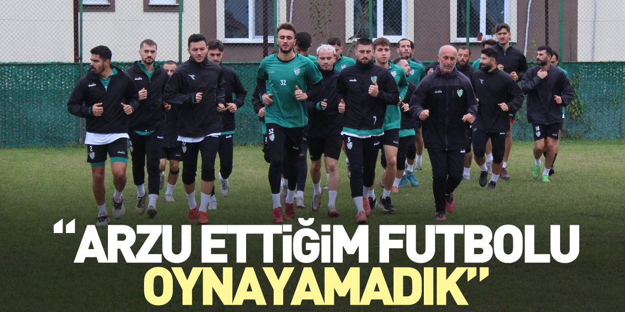 “Arzu ettiğim futbolu oynayamadık”