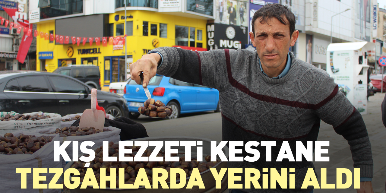 KIŞ LEZZETİ KESTANE TEZGAHLARDA YERİNİ ALDI