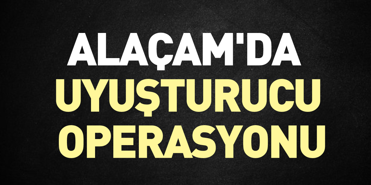 Alaçam'da uyuşturucu operasyonu