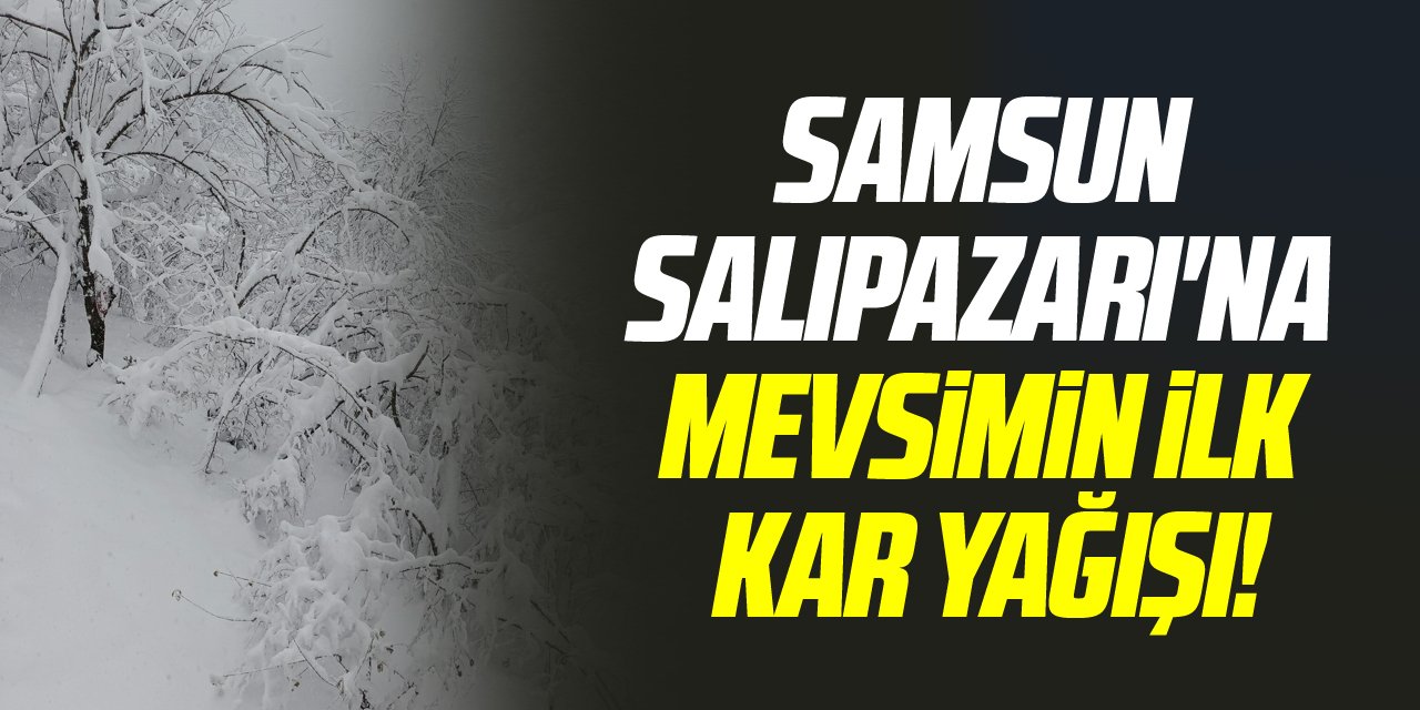 SAMSUN SALIPAZARI'NA YILIN İLK KARI YAĞDI