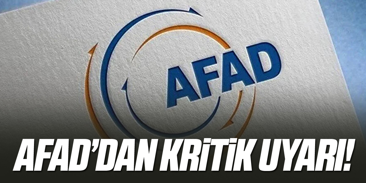 AFAD: “25 Kasım Pazartesi 25 ilimize sarı uyarı ve 13 ilimize turuncu uyarı verilmiştir”