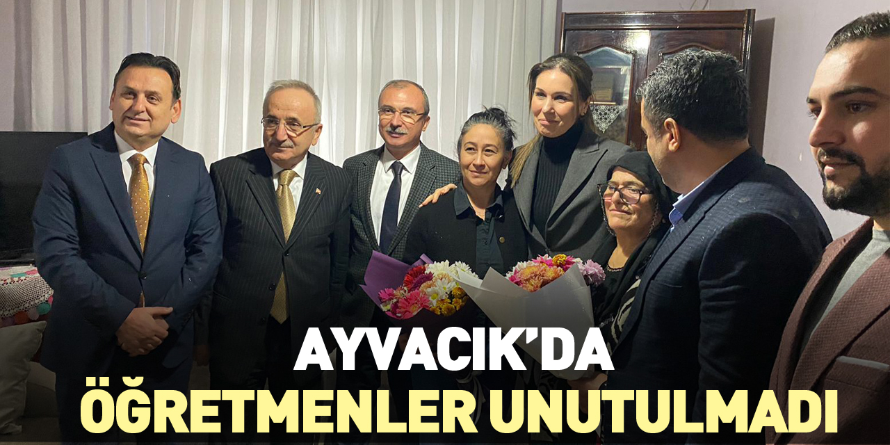 Ayvacık’da Öğretmenler Unutulmadı