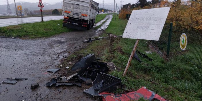 SAGİMAD Kavşağı'nda trafik kazası