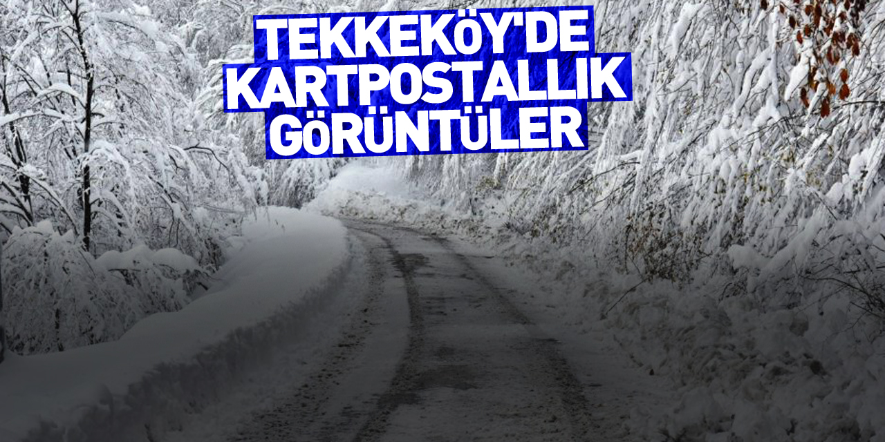 Tekkeköy'de kartpostallık görüntüler