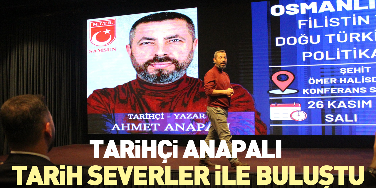 Tarihçi Anapalı tarih severler ile buluştu