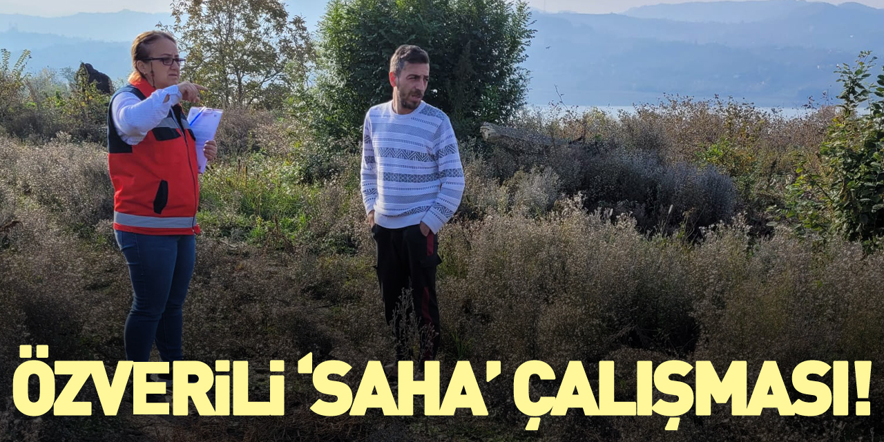 Özverili ‘saha’ çalışması!