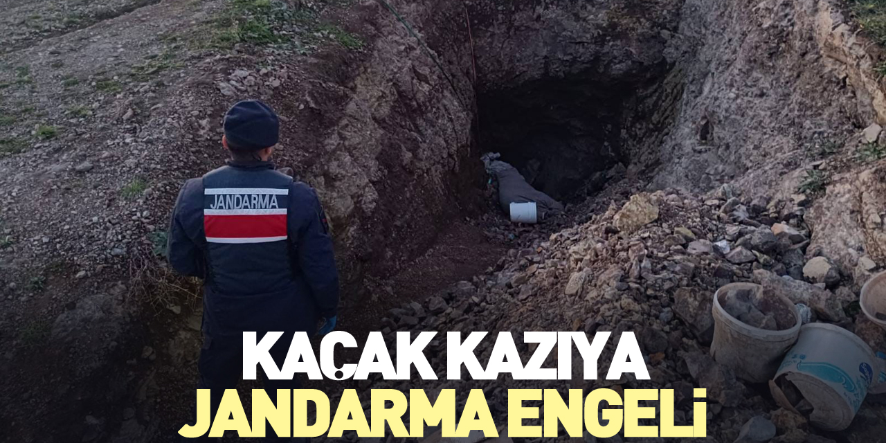 Kaçak Kazıya Jandarma Engeli