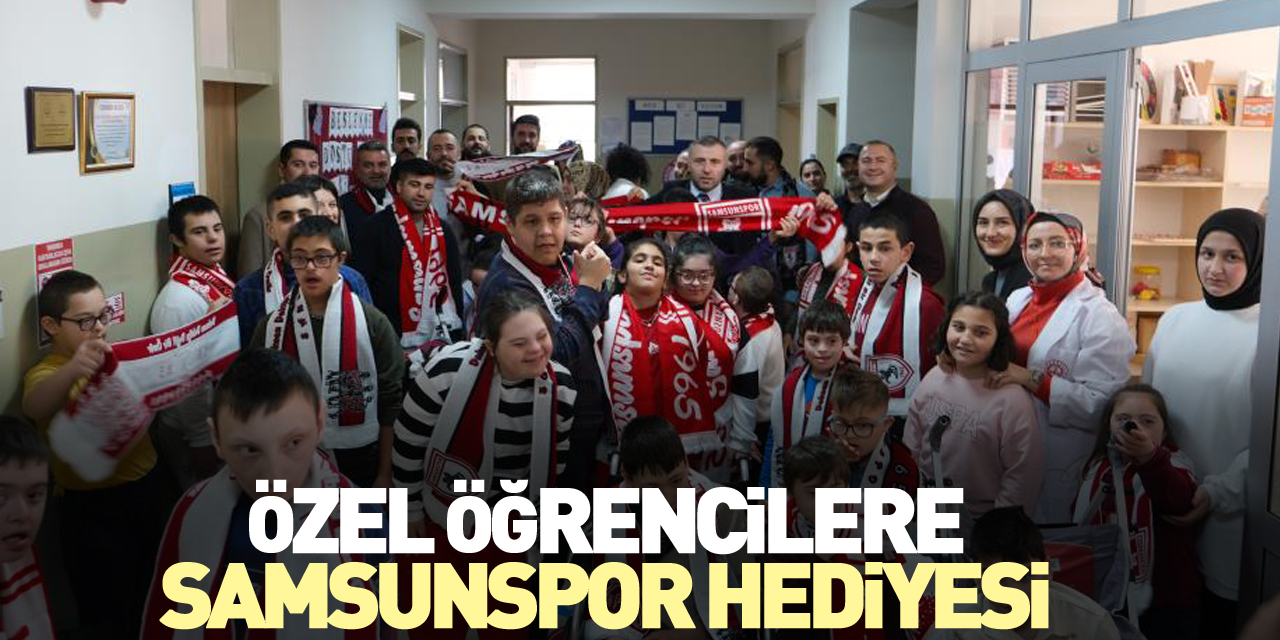 Özel öğrencilere Samsunspor hediyesi