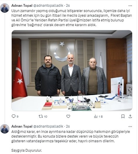 YRP'de istifa şoku