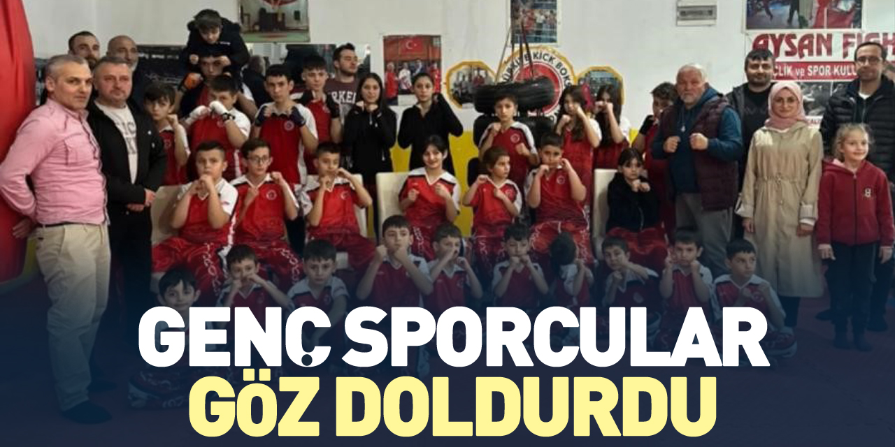 Genç sporcular göz doldurdu