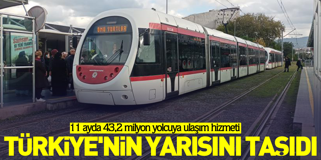 Türkiye'nin yarısını taşıdı