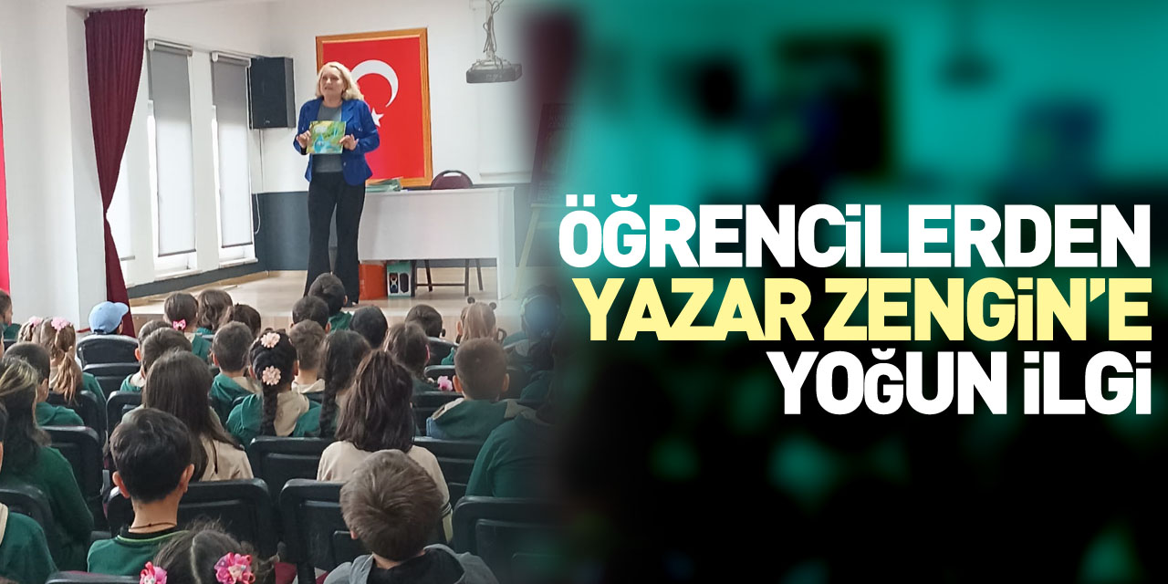 Öğrencilerden Yazar Zengin’e Yoğun İlgi