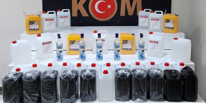 190 litre etil alkol ele geçirildi