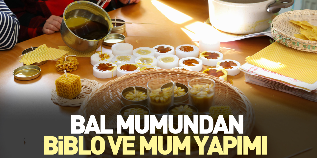 Bal mumundan biblo ve mum yapımı