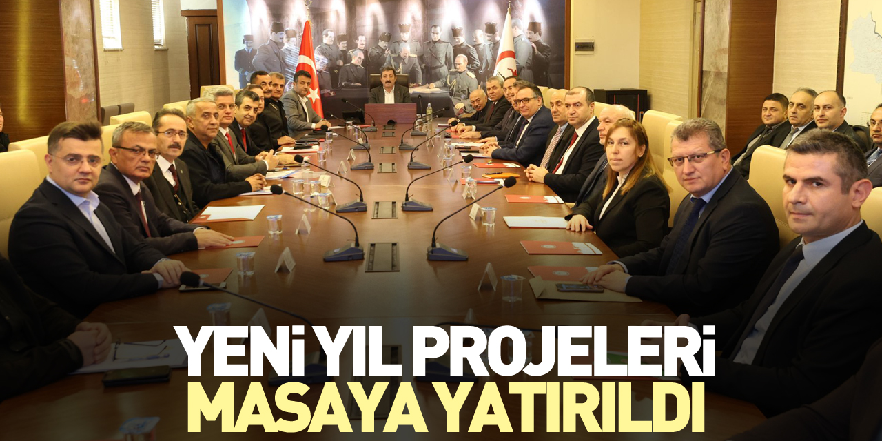 Yeni yıl projeleri masaya yatırıldı