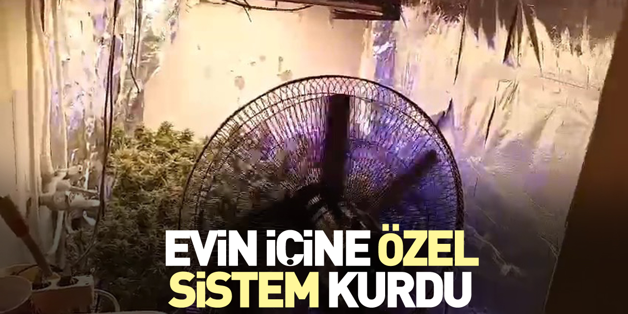 Evin içine özel sistem kurdu