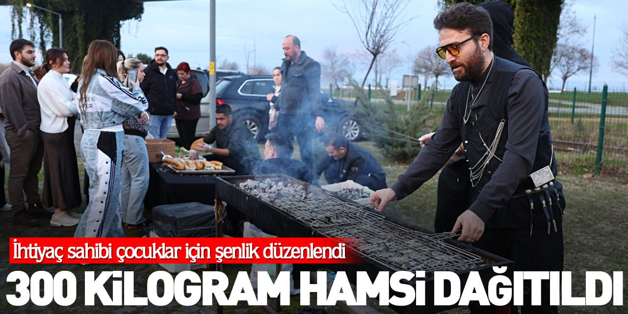 300 kilogram hamsi dağıtıldı