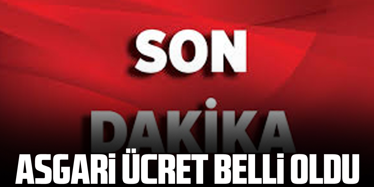 ASGARİ ÜCRET BELLİ OLDU