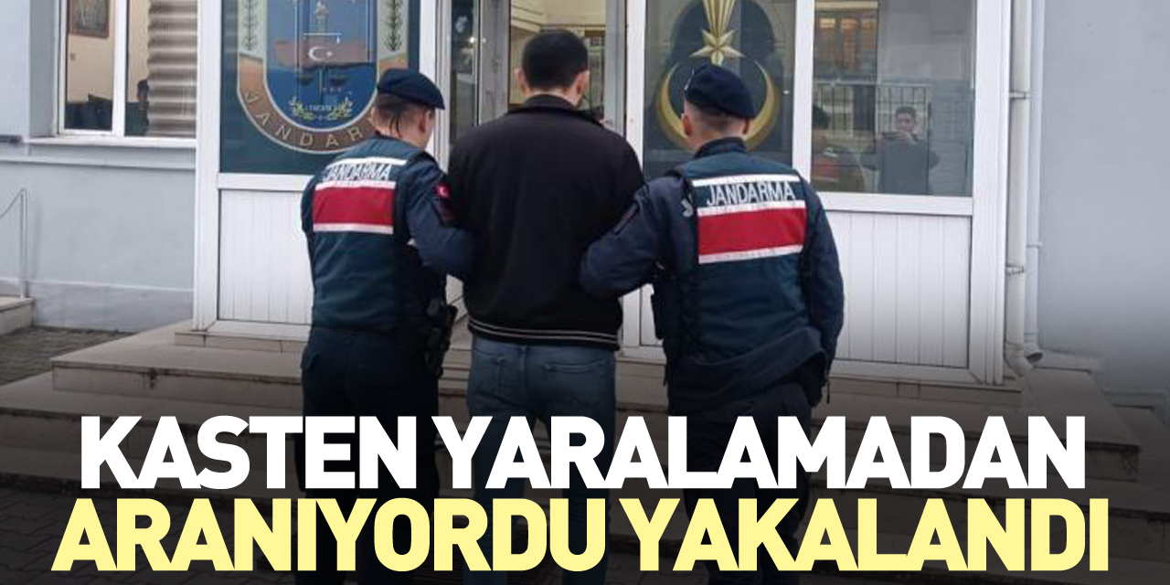 Kasten yaralamadan aranıyordu yakalandı