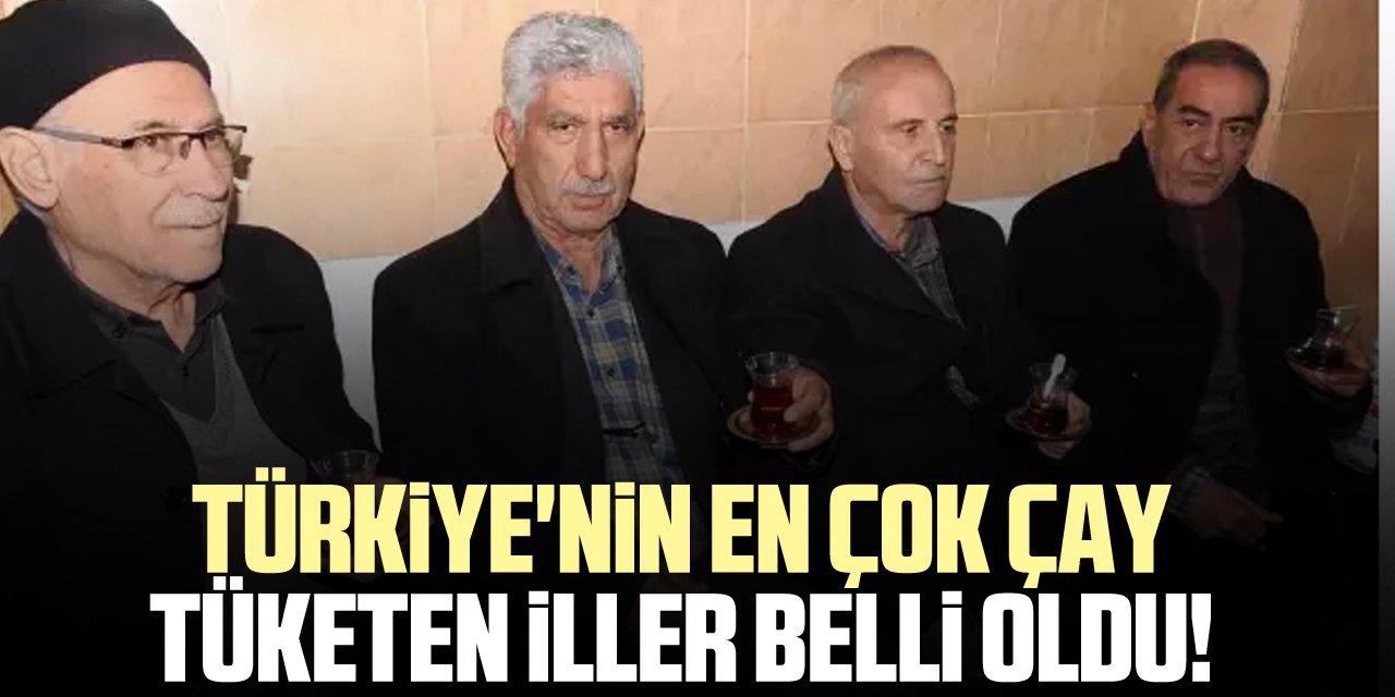 Türkiye'nin en çok çay tüketen illeri belli oldu!