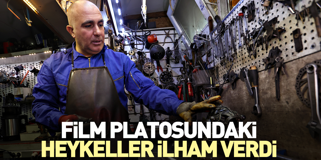 Film platosundaki heykeller ilham verdi